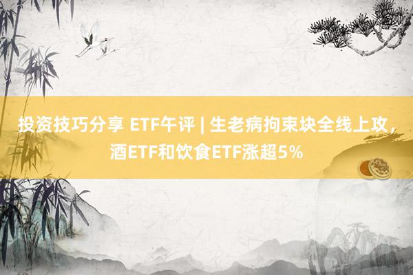 投资技巧分享 ETF午评 | 生老病拘束块全线上攻，酒ETF和饮食ETF涨超5%