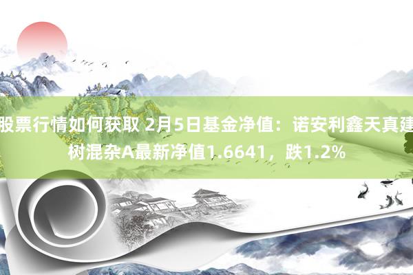 股票行情如何获取 2月5日基金净值：诺安利鑫天真建树混杂A最新净值1.6641，跌1.2%