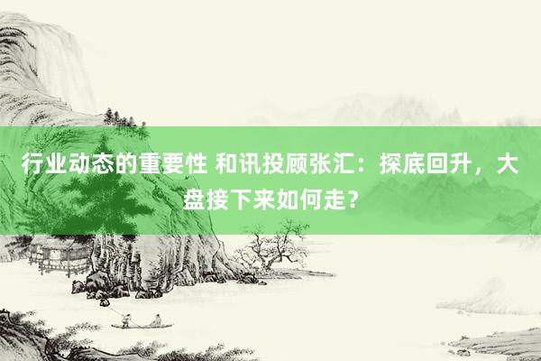 行业动态的重要性 和讯投顾张汇：探底回升，大盘接下来如何走？